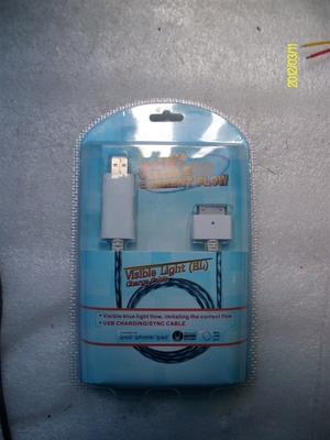 Buona qualità di luce visibile Mini USB Data Cable con colore bianco